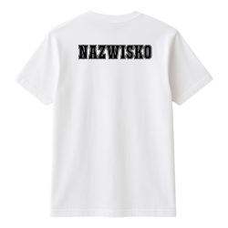 Naprasowanka Aplikacja Termo IMIĘ / NAZWISKO na koszulkę t-shirt 29 cm różne kolory