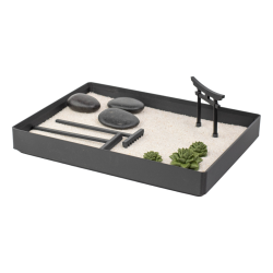 Ogród Ogródek Zen Mini drewniany 22cm x 16,50cm Relaks Medytacja Harmonia
