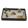 Ogród Ogródek Zen Mini 22cm x 16,5cm Relaks Medytacja Japonia Bambus Tori