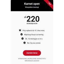 Karnet OPEN na treningi