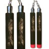 Nunchaku (nunczaku nunczako) piankowe treningowe Smok na łańcuchu Profilowane