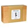 Kostka Blok do Jogi Pilatesu drewno olejowane 23x15x7,5 cm XL BUK PREMIUM