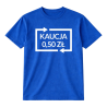 Naprasowanka Aplikacja Termo KAUCJA SYSTEM KAUCYJNY 0,50 ZŁ na koszulkę t-shirt 24 cm