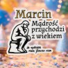 Personalizowany Topper Dekoracyjny Urodzinowy Mądrość Przychodzi z Wiekiem 3D