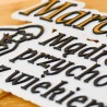 Personalizowany Topper Dekoracyjny Urodzinowy Mądrość Przychodzi z Wiekiem 3D