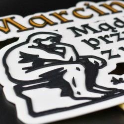 Personalizowany Topper Dekoracyjny Urodzinowy Mądrość Przychodzi z Wiekiem 3D