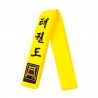 Pas z Haftem Taekwondo Żółty