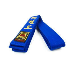 Pas z Haftem Taekwondo Niebieski